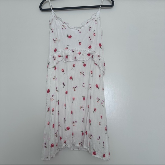 Wild Honey Dresses & Skirts - Wild Honey White Maternity Dress‎ with Pink Floral Accents